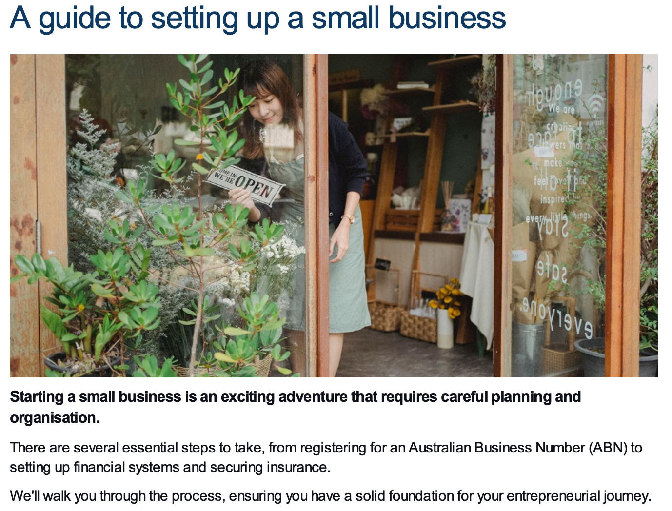 A guide to setting up a small business All Star Brokers